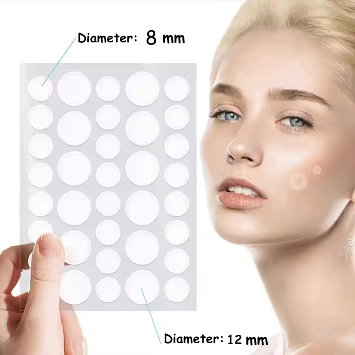 No Show Invisible Acne Patch – Hydrocolloid Pimple Patches for Fast Healing & Blemish Control